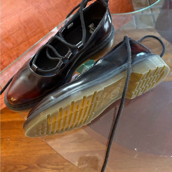 Dr. Martens Black Patent Leather Women's Shoes - Picture 3 of 5